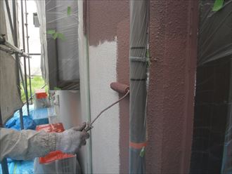 大田区｜モルタルの外壁塗装の塗料吸い込みの問題