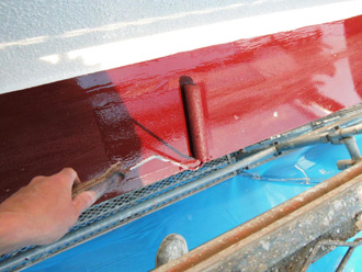 葛飾区｜霧除けなど細部の塗装にファインウレタンU100を使用