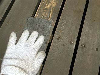 葛飾区でウッドデッキ補修とパーフェクトトップで木部塗装を行いました