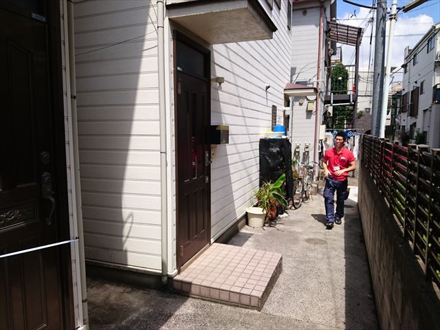 江戸川区でアパート外壁塗装の見積り調査を行いました