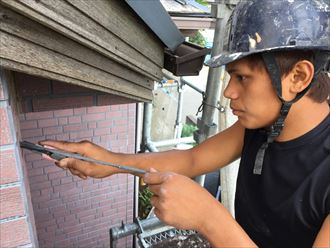 江戸川区でサーモアイSIとパーフェクトトップで屋根外壁塗装着工