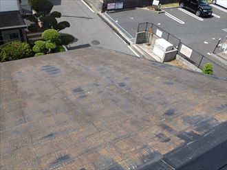 茂原市茂原で築20年が経過した化粧スレートへの屋根塗装