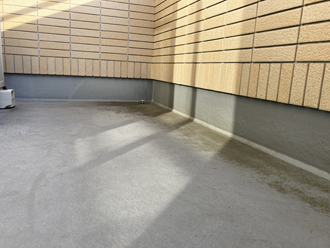 勝浦市鵜原にてベランダのメンテナンスについてご相談、ウレタン防水によるメンテナンスをご提案