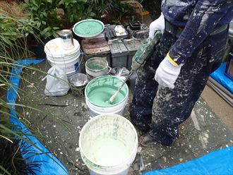 千葉市で弾性塗料を使った外壁塗装