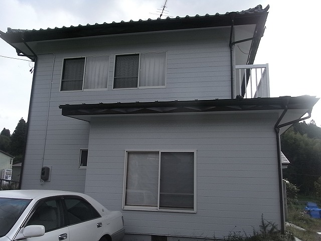 福島市立子山で２階建て住宅の外部塗り替えについて現調